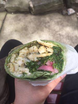 Brooklyn Best Wrap (substituted red peppers for greens) is mind blowing