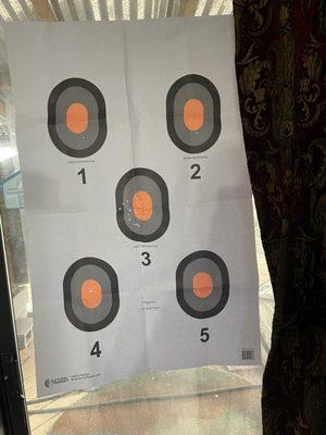 Not bad for someone that hasn't shot in a long time! Of course it was close! Lol