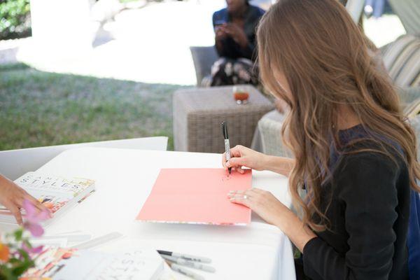 Camille Styles during her book signing at Hotel Ella.