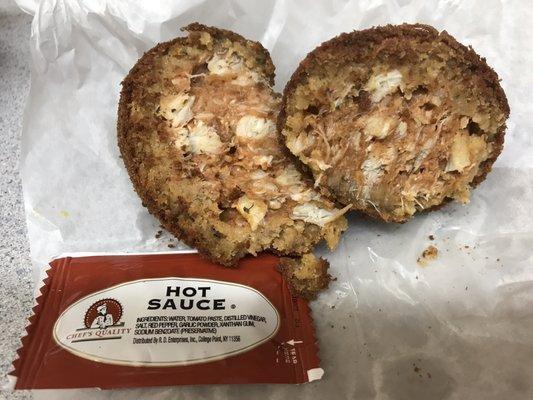 Their fresh crab rolls are crispy on the outside, and LOADED with chunks of crab meat.