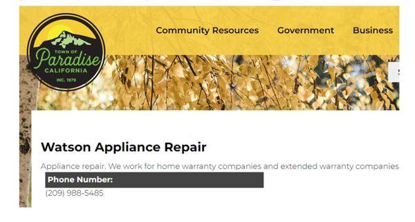 Watson Appliance Repair