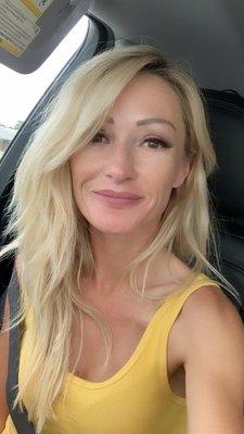 My big smile after being in Amy's salon this evening