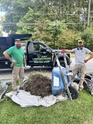 The guys from Just Landscaping October 2025.