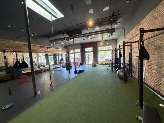 Inside the gym, always spotless