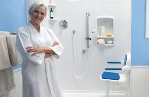 Enjoy bath time in your Safe Step Walk-in shower