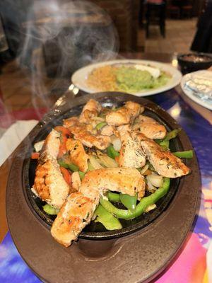 Fajitas grilled with salmon