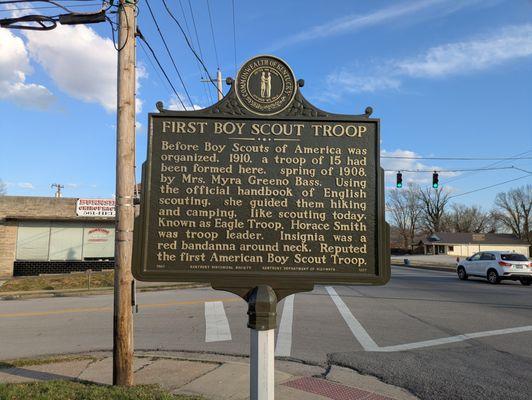 First Boy Scout Troop Historic Marker
