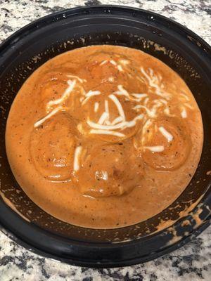 My lobster ravioli and I will be ordering this again soon.