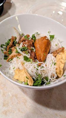 Bamboo Soup contents (noodles and various tofu, soup not picture here)