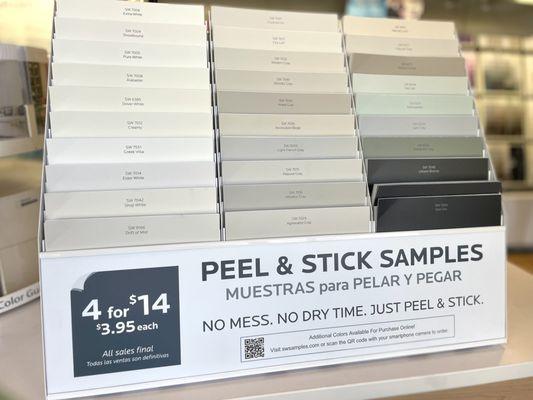 Peel & Stick Samples (taken on 07/30/2022)