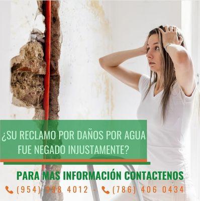 Llamenos y le ayudaremos con su reclamo