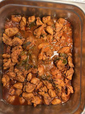 Boneless stew chicken