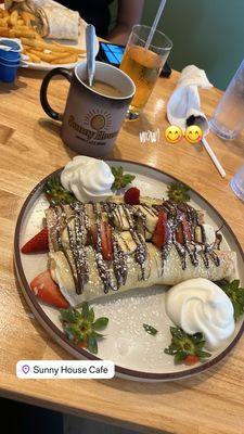 Nutella lover crepes