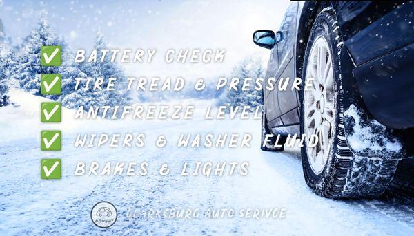 Winter is coming!
We'll make sure your car's ready for the cold!