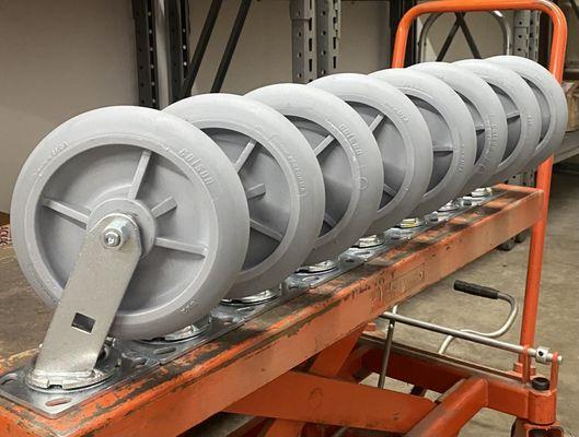 Drywall cart swivel casters