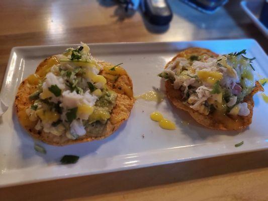 The crab tostada, it was 10/10. Super fresh, flavorful and beautifully plated.
