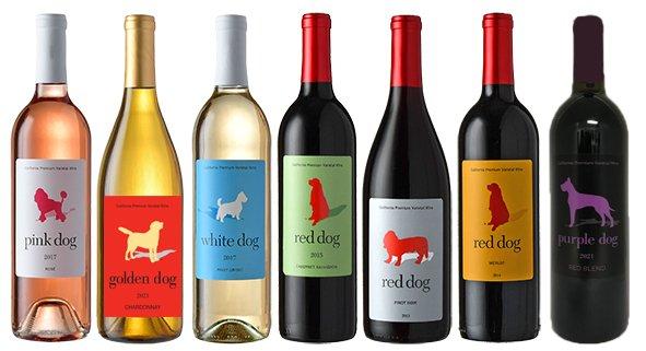 Our line of Good Dog Wines. Donation with every purchase to participating locations. See website