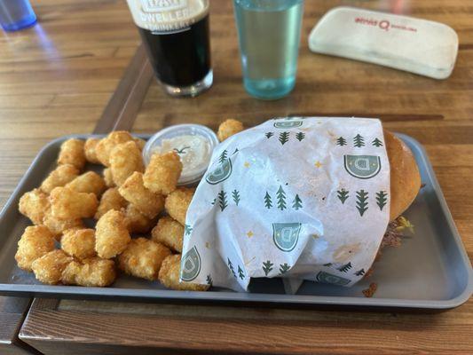 Got the standard burger and it was good, so much bacon for an additional $2.