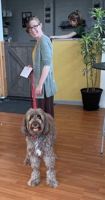 Spa day for Rex! Thank you Tori!