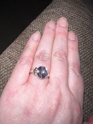 The after picture with the gorgeous bezel!!