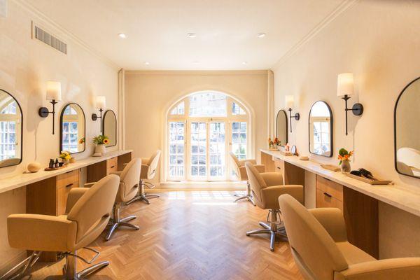 Our elegant stylists' stations.