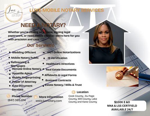 Luxe Mobile Notary & Apostille Service