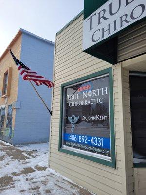 Window Front of True North Chiropractic Center