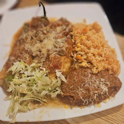 Chile relleno plate