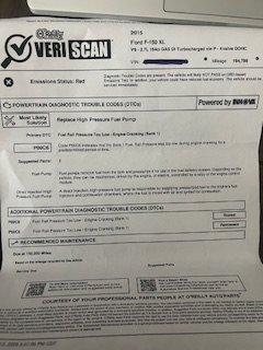 O'Reilly's diagnostic before repair.