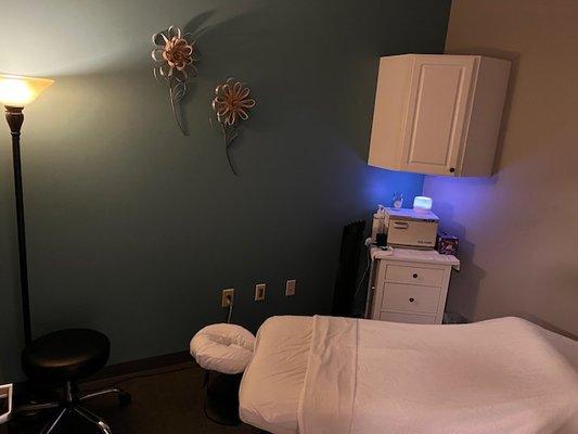 We have three private massage rooms