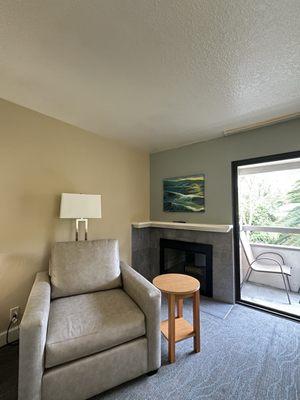 Loved having a fireplace in our room