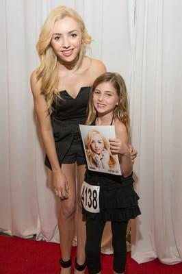 Peyton List from the Disney Channel hit "Jessie" inspiring Premiere Event Talent at Disney World.