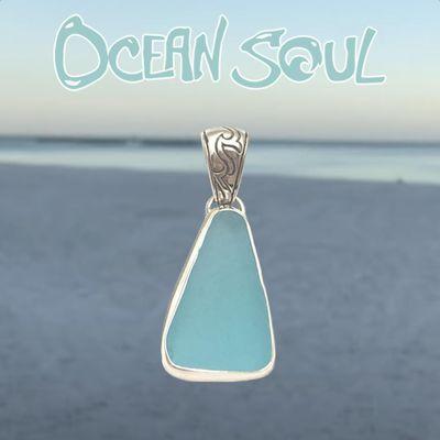 One of a kind sea glass pendants.