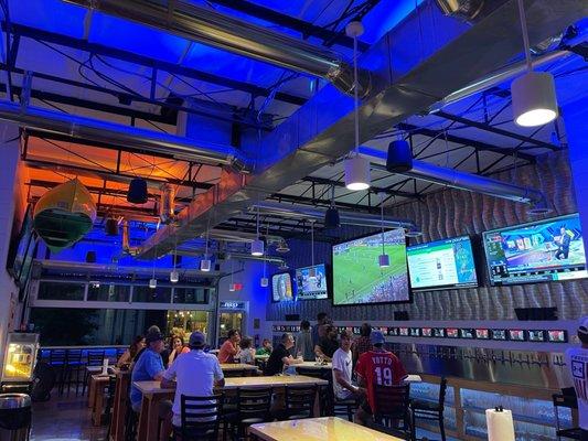 Great environment to watch your favorite sports team.