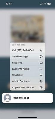 Listed as second avenue location number