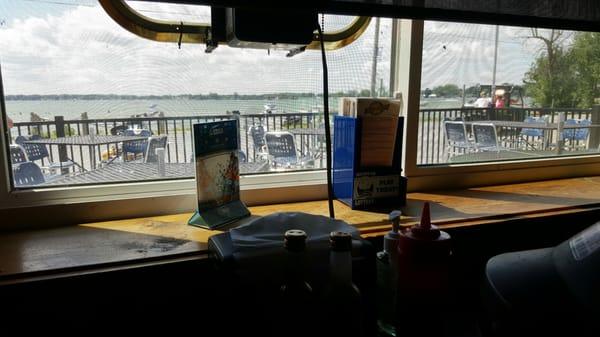 Over looking crystal lake! Nice deck out front.