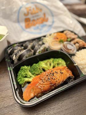Bento box - salmon teriyaki