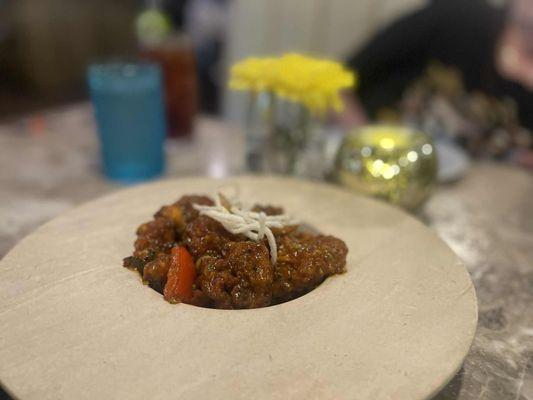 Lasuna Gobi (Fried Cauliflower in spicy sauce)
