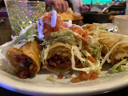 Chorizo potato flautas OMgoodness