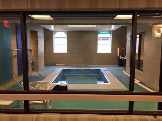 Check out the aquatic therapy area.