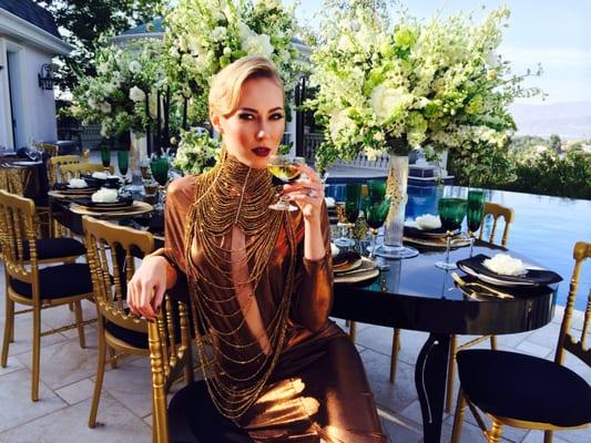 Hollywood glam on me by one and only Maestro Vladimir