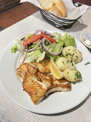 Pan fried cod