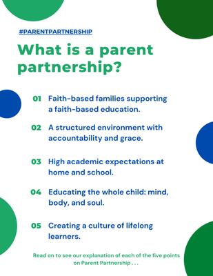 This sums up our main focus as a parent partnership.
