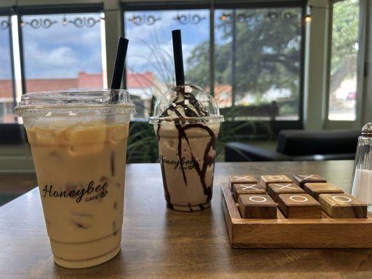 Cold brew and mocha frappe