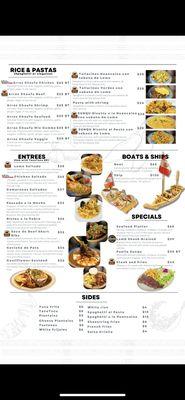 Our Menu with delicious option for your choosing