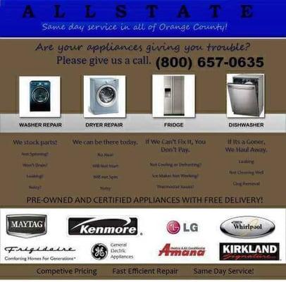 ALL STATE Appliance Repair