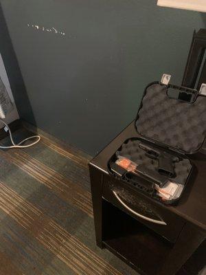 In room alarm system