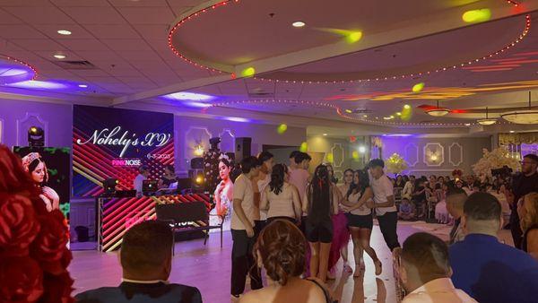 This was her surprise dance you can definitely see how well the lights and images look.