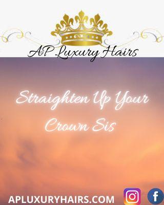 A queen's crown must always be "DID" and straighten.