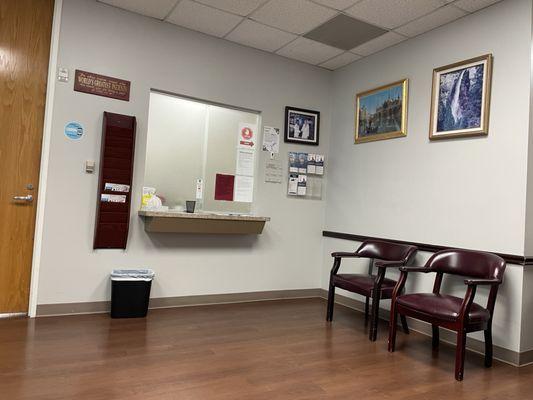 Office check in / waiting room.